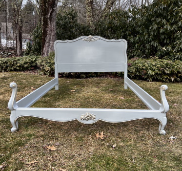 Gray French Provincial bed full