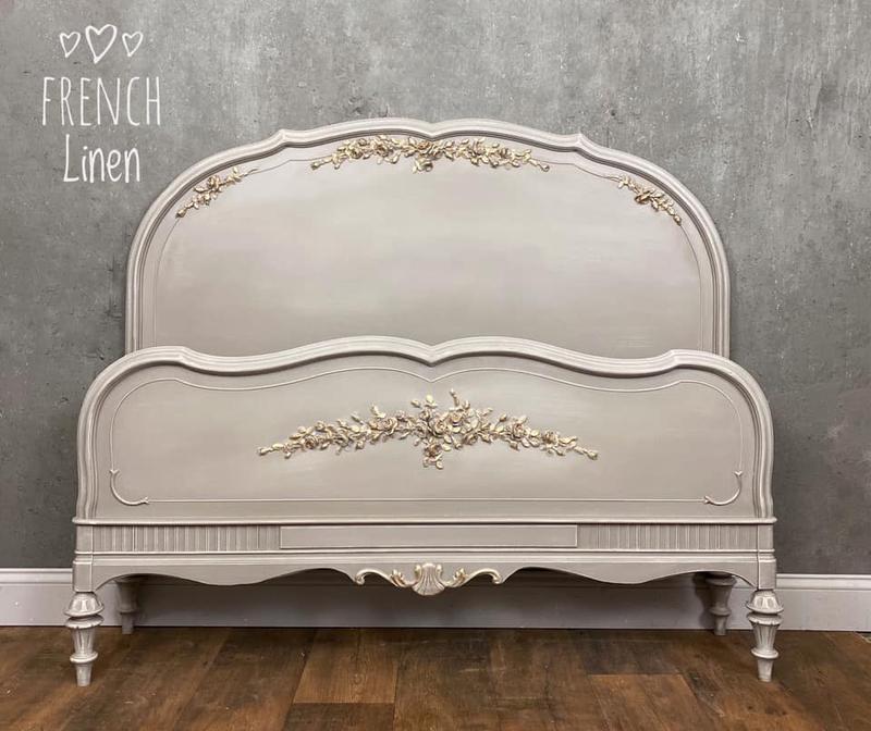 Painted shabby chic bed