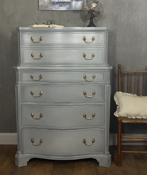 grey tall chest on chest vintage painted