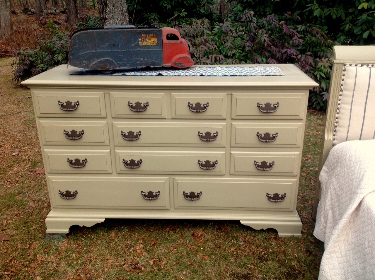 Boy's vintage antique dresser restored